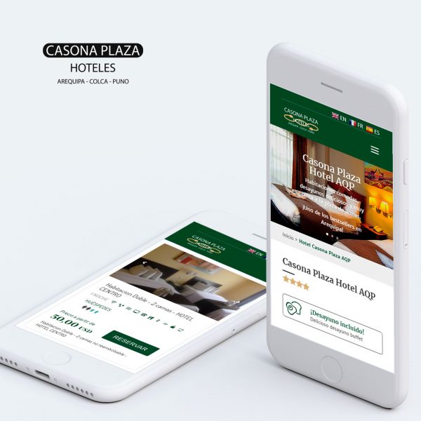 diseño web en arequipa para hoteles casona plaza