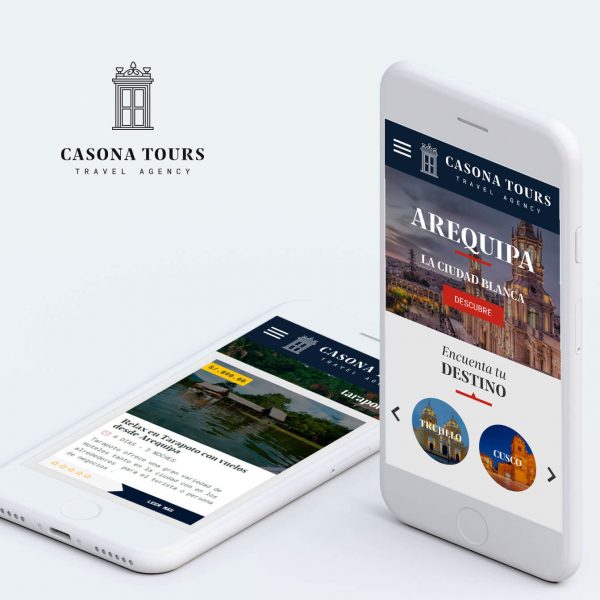 diseño web en arequipa para agencia de viajes casona tours